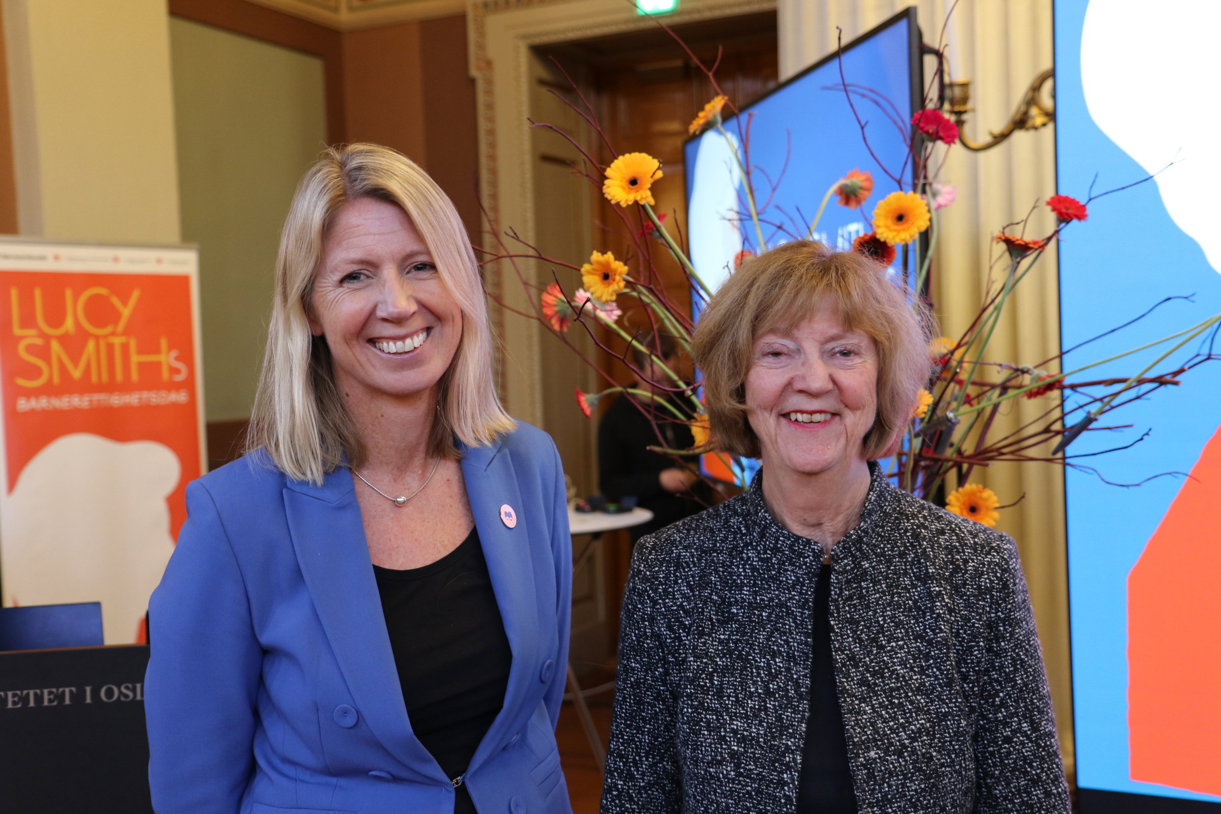 Mina Gerhardsen og Kirsten Sandberg