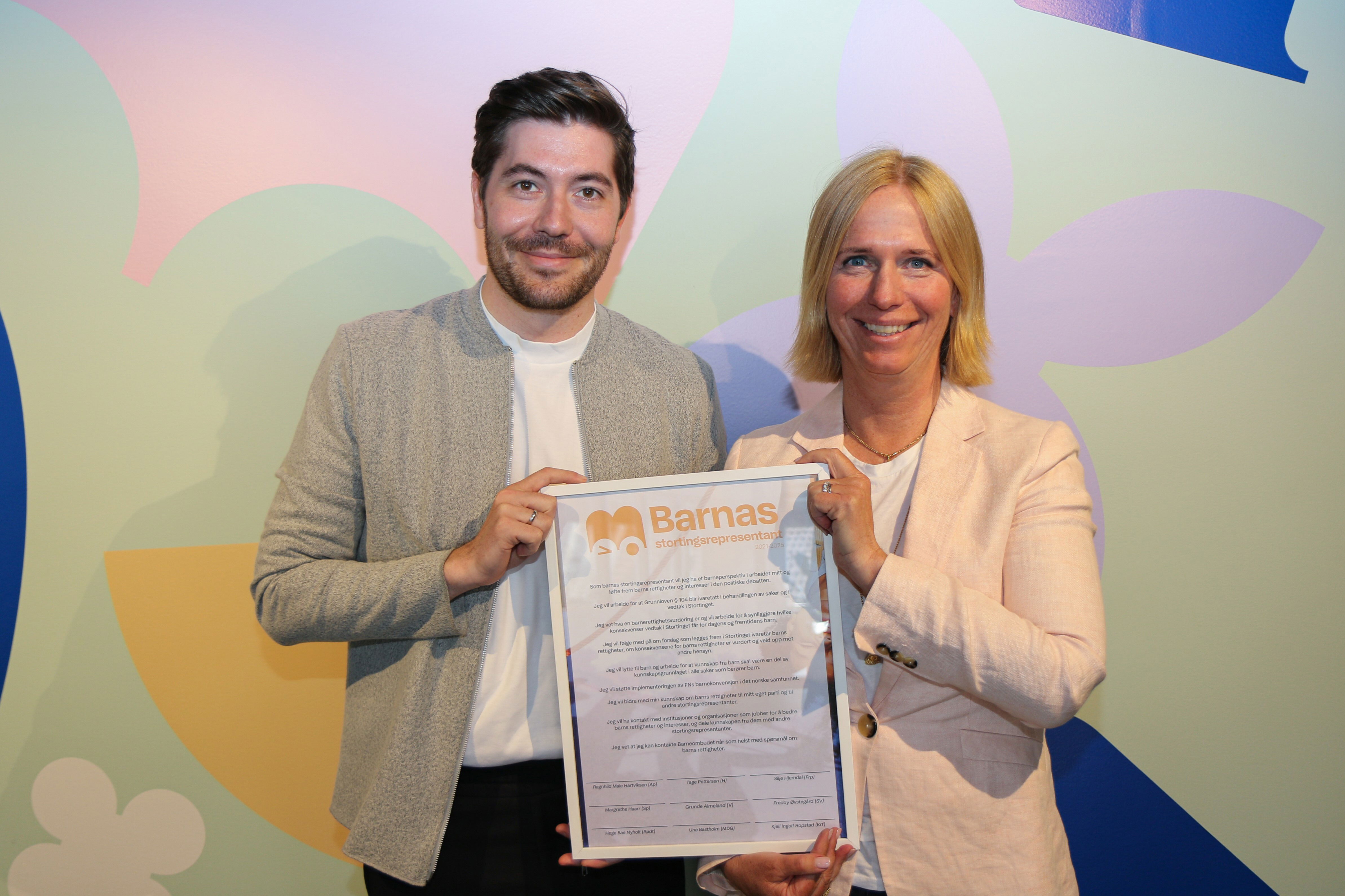 Barnas stortingsrepresentanter Grunde Almeland