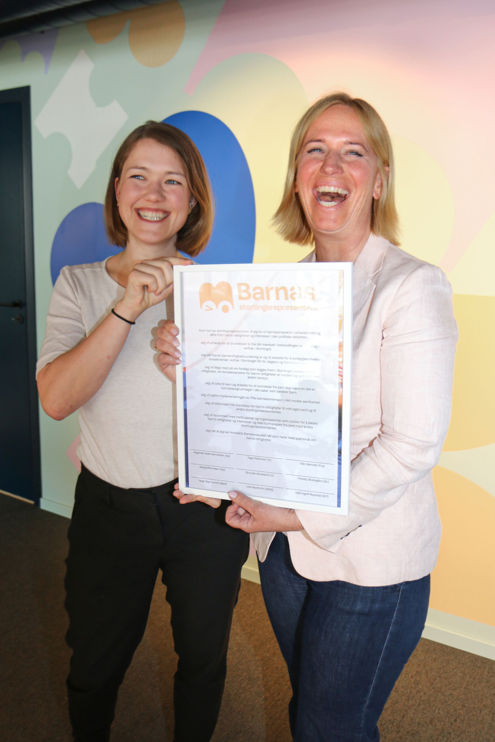 Barnas stortingsrepresentanter Une Bastholm1