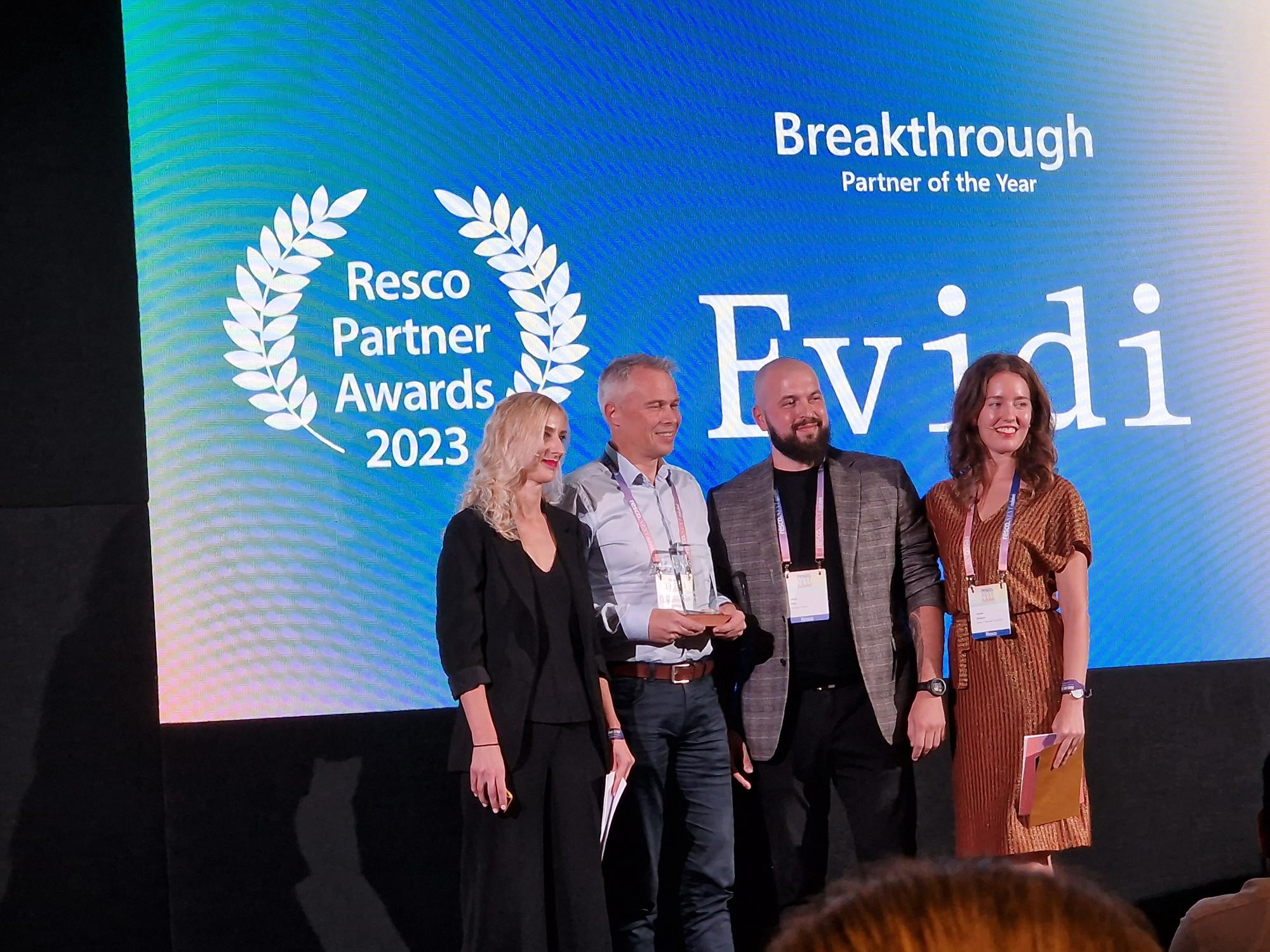 Evidi | Evidi er kåret til Årets Breakthrough Partner 2023 av Res...