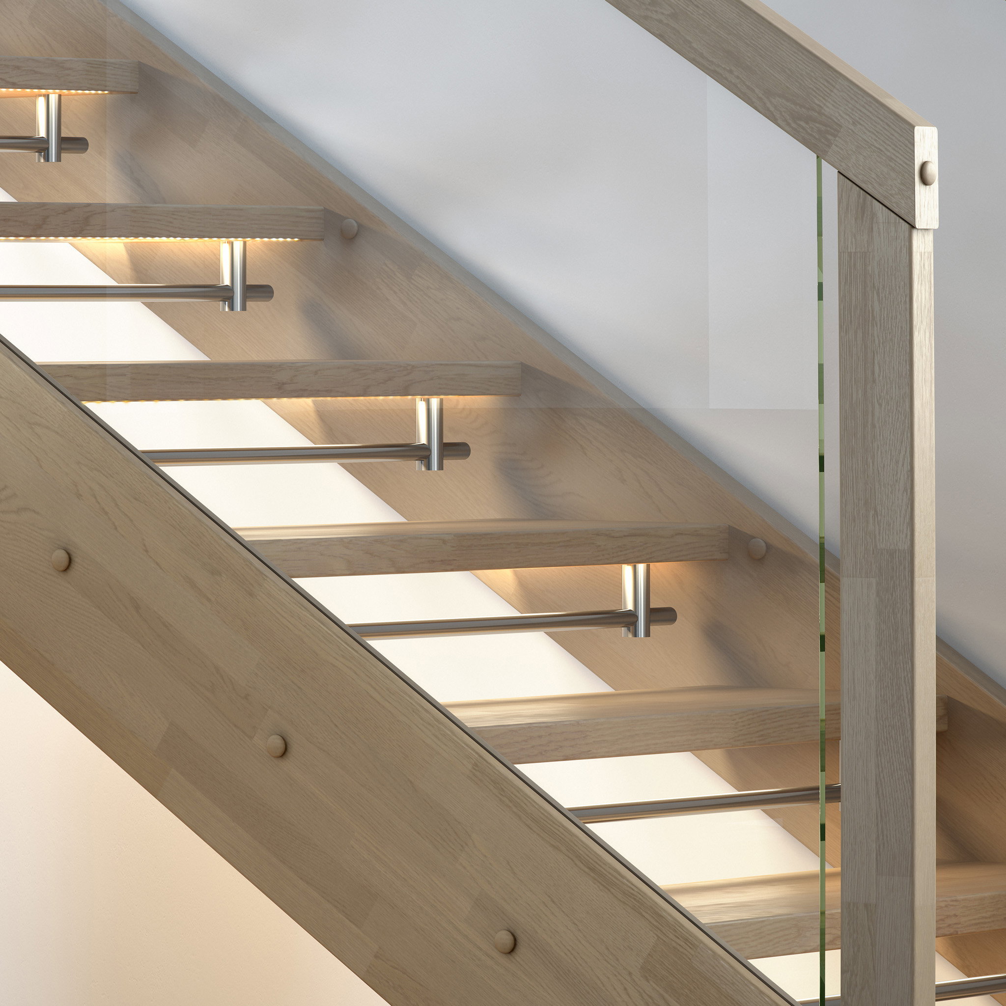 Stryntrappa Foss - en trapp i skandinavisk design, med glass
