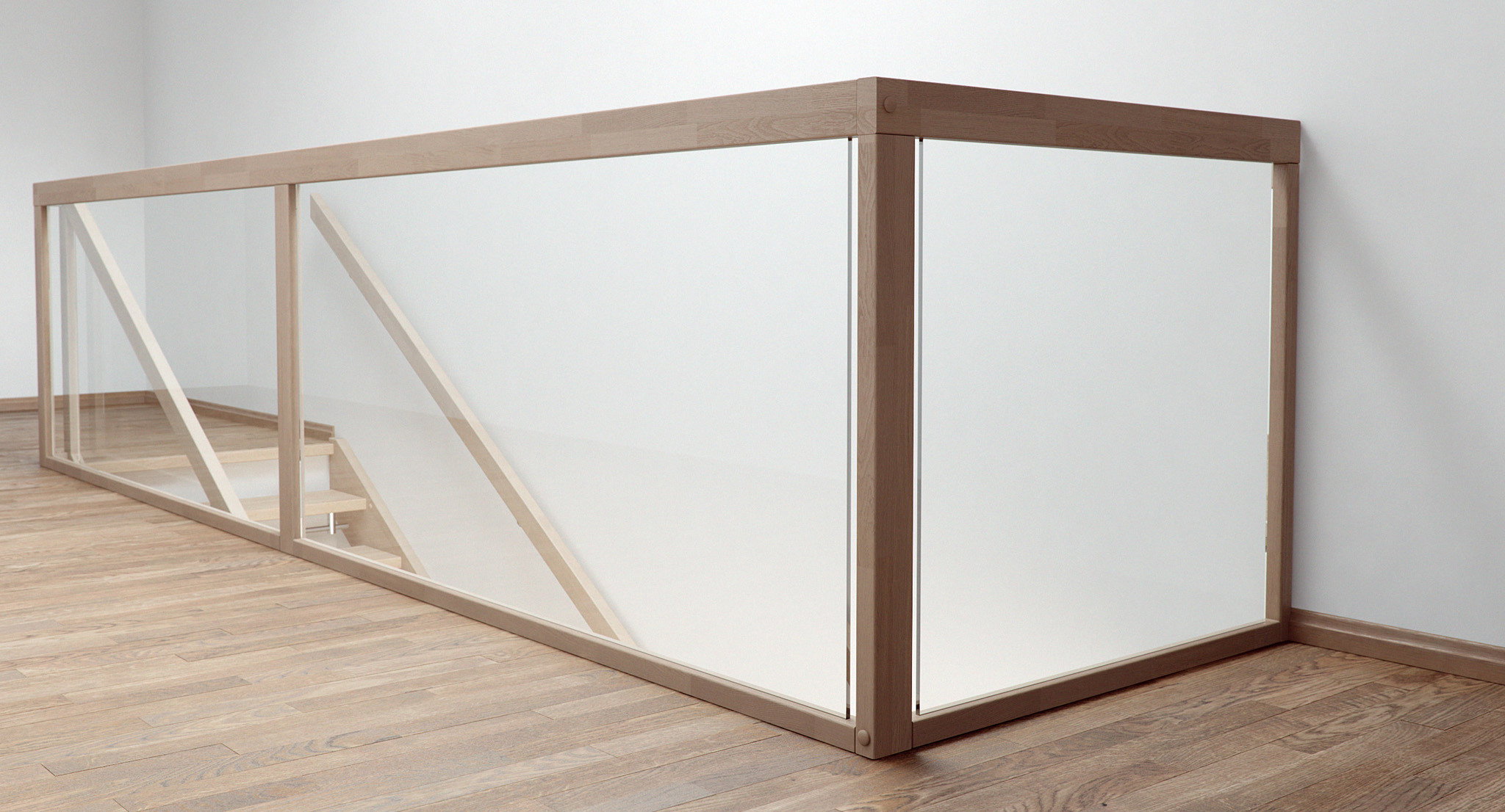 Stryntrappa Foss - en trapp i skandinavisk design, med glass