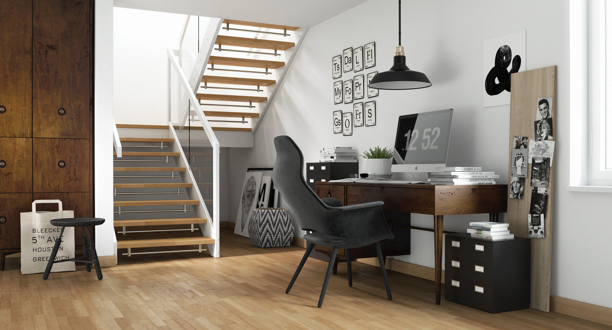 Stryntrappa Foss - en trapp i skandinavisk design, med glass