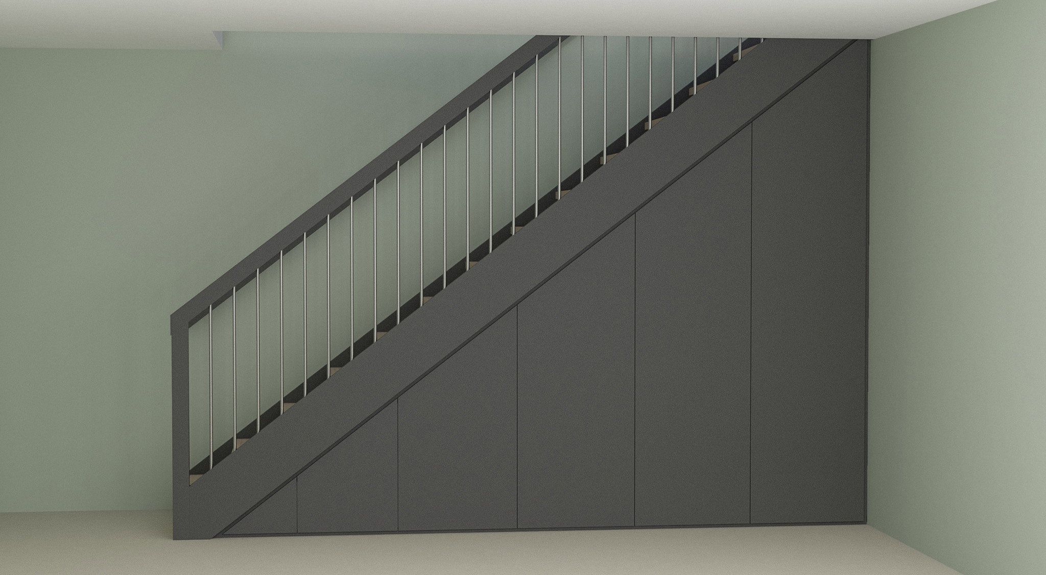 Rett Garderobe Lukket Front