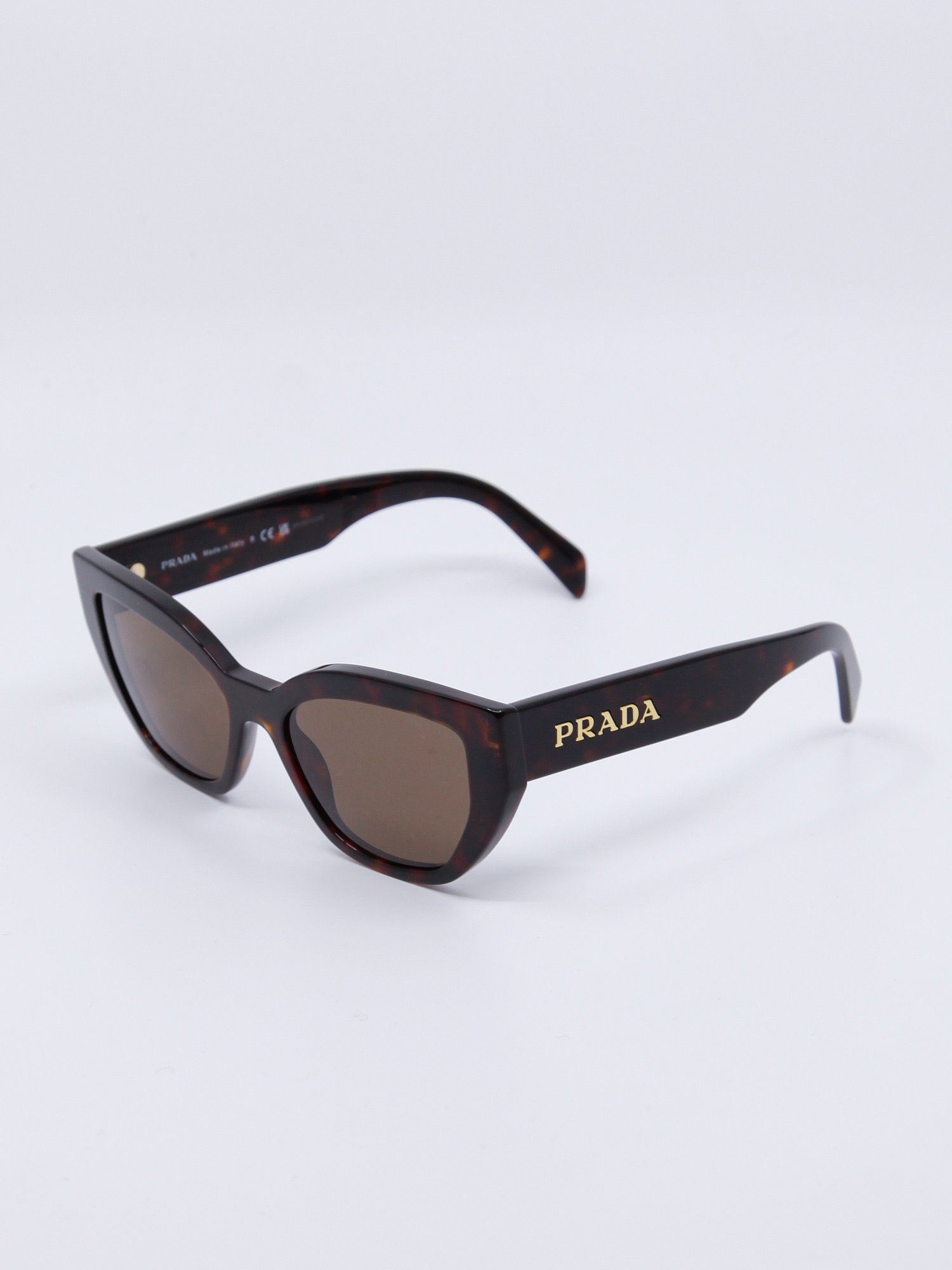 Cateye solbrille i brun med brune solbrilleglass