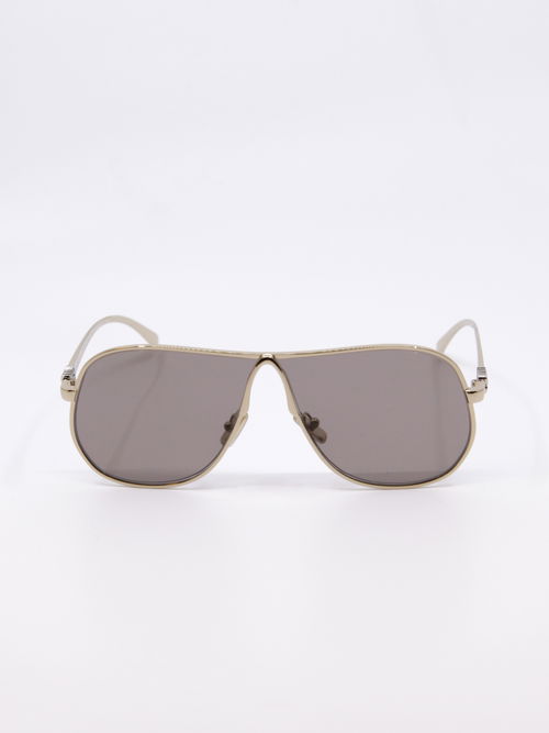 Pilotsolbrille med rosa glass