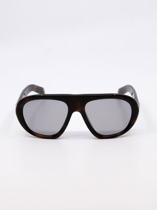 Pilotsolbrille i brun med grå solbrilleglass
