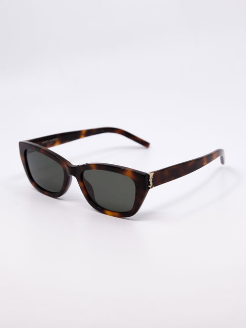Klassisk cateye solbrille med brun ramme