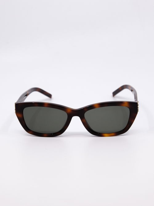 Klassisk cateye solbrille med brun ramme