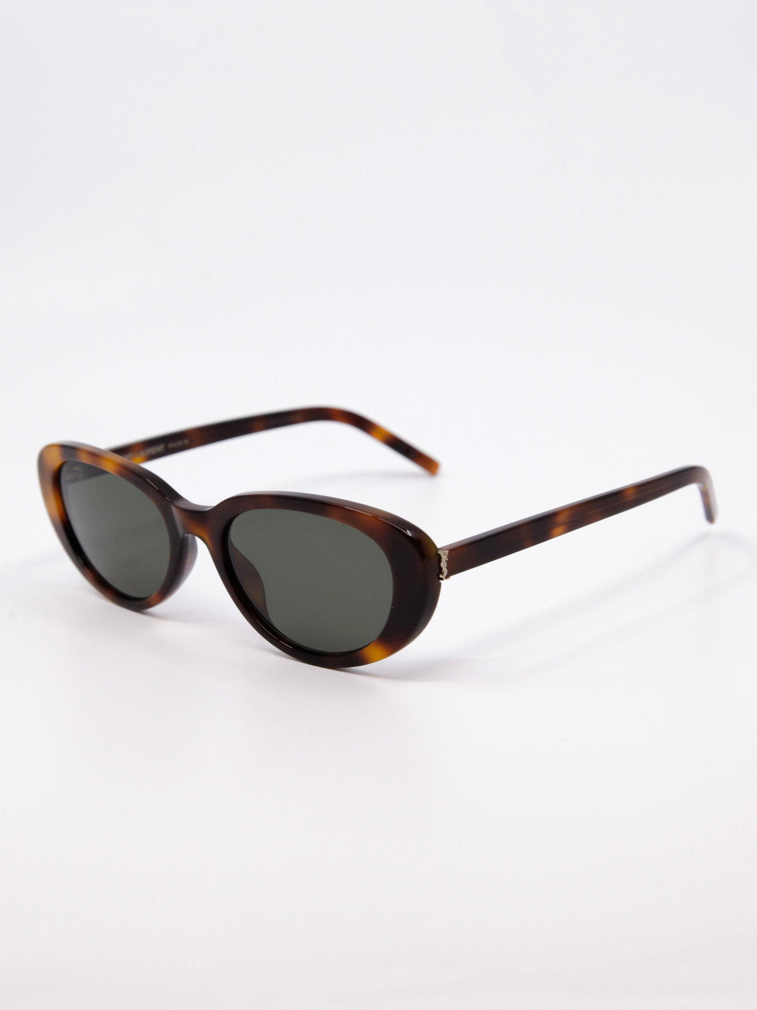 Brun avrundet cateye solbrille