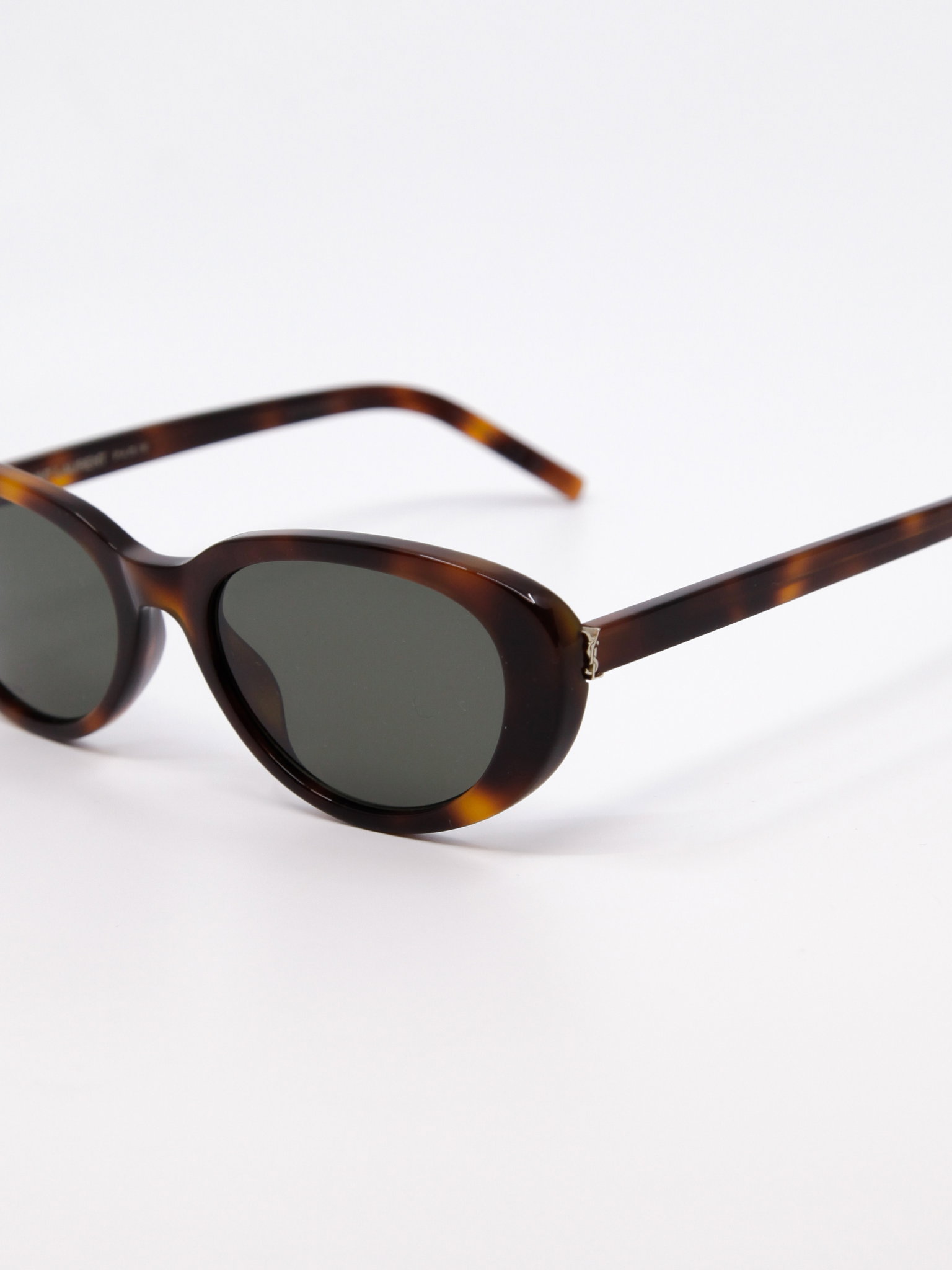 Brun avrundet cateye solbrille