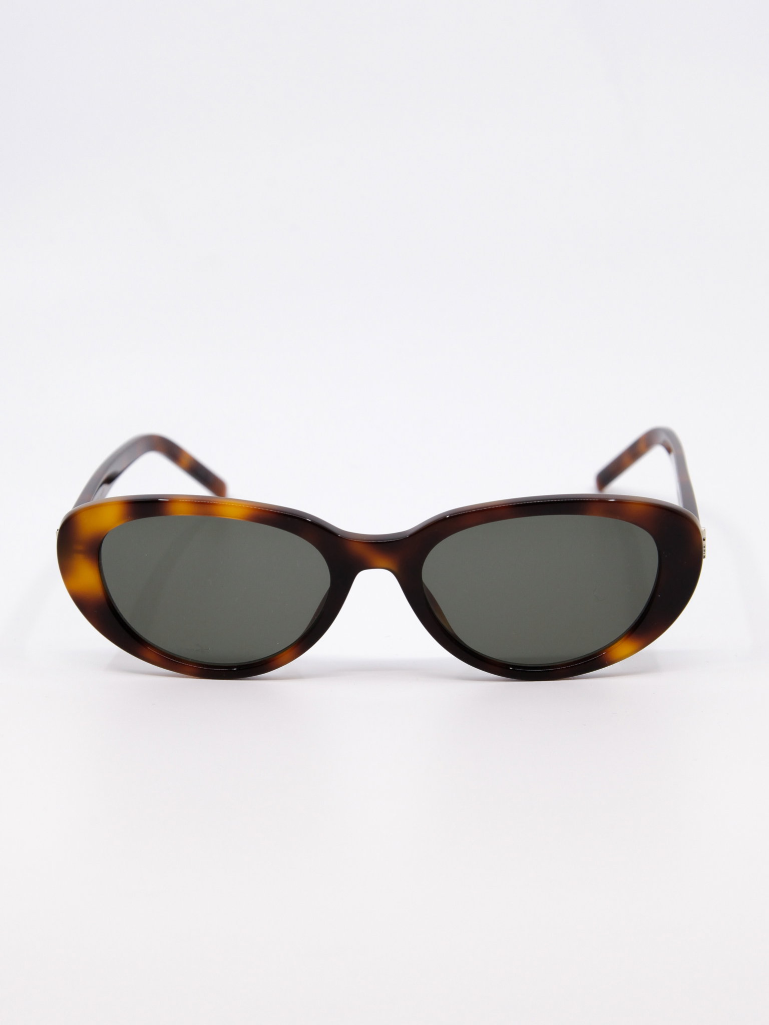 Brun avrundet cateye solbrille