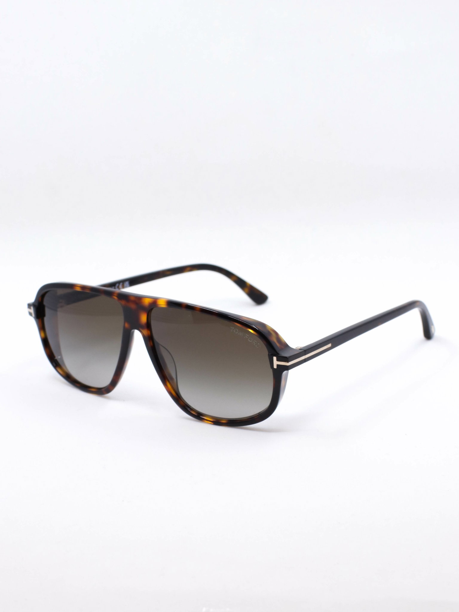 Pilotsolbrille i brun med graderte glass