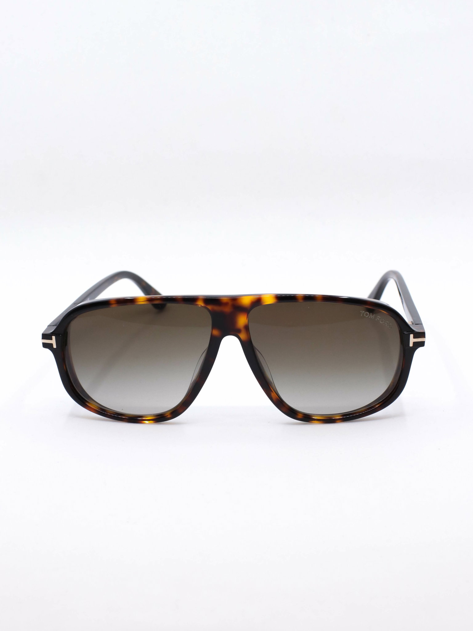 Pilotsolbrille i brun med graderte glass