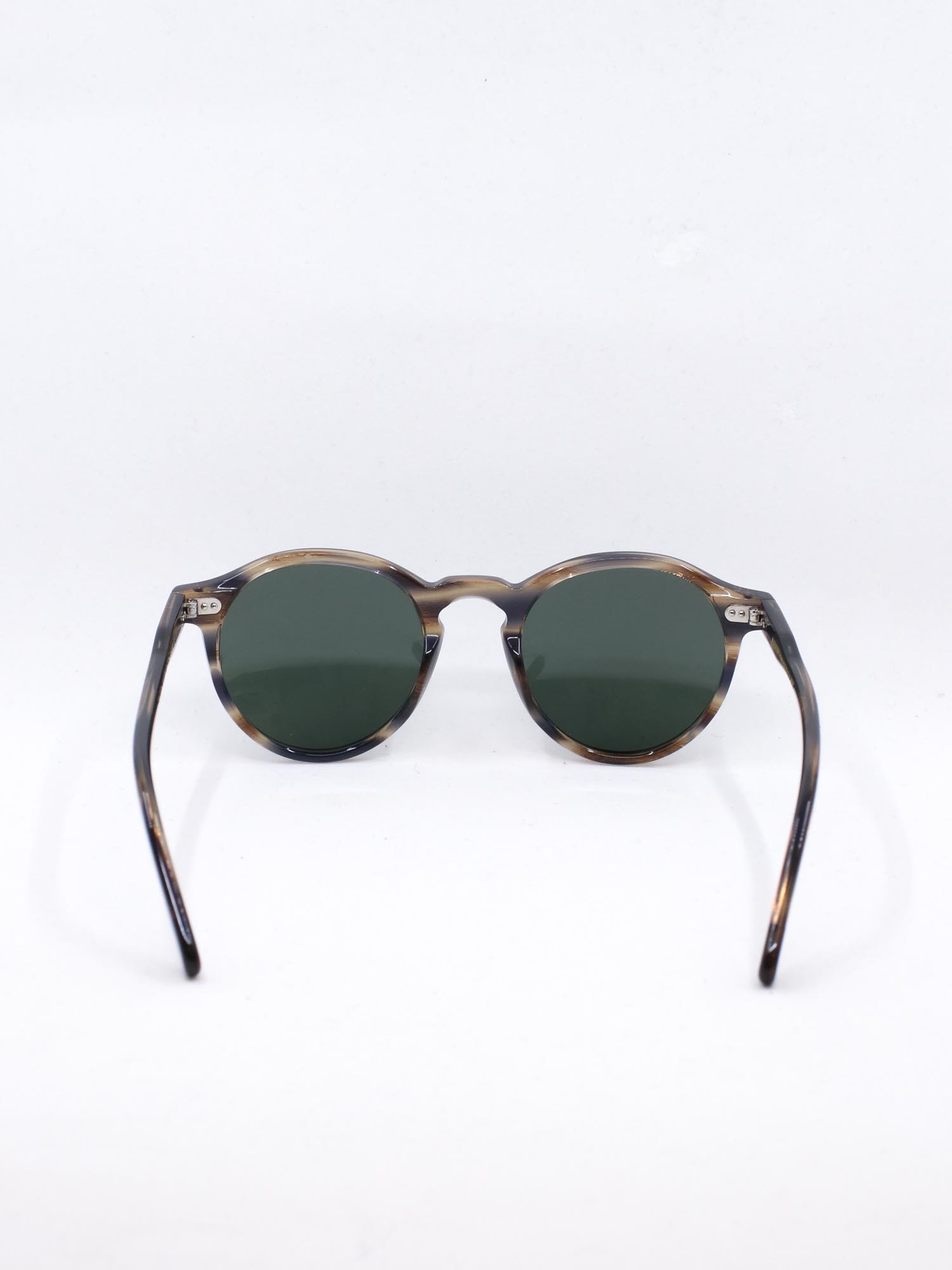 Rund solbrille i brun