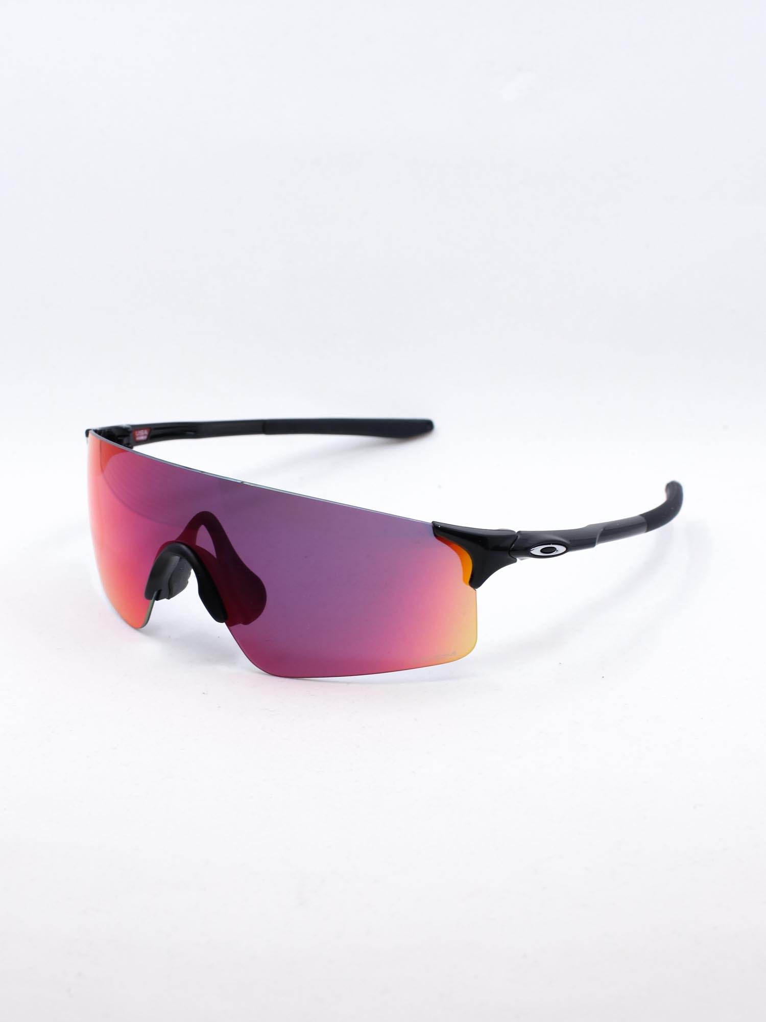 Sportsbrille i sort med lilla/rød speilglass