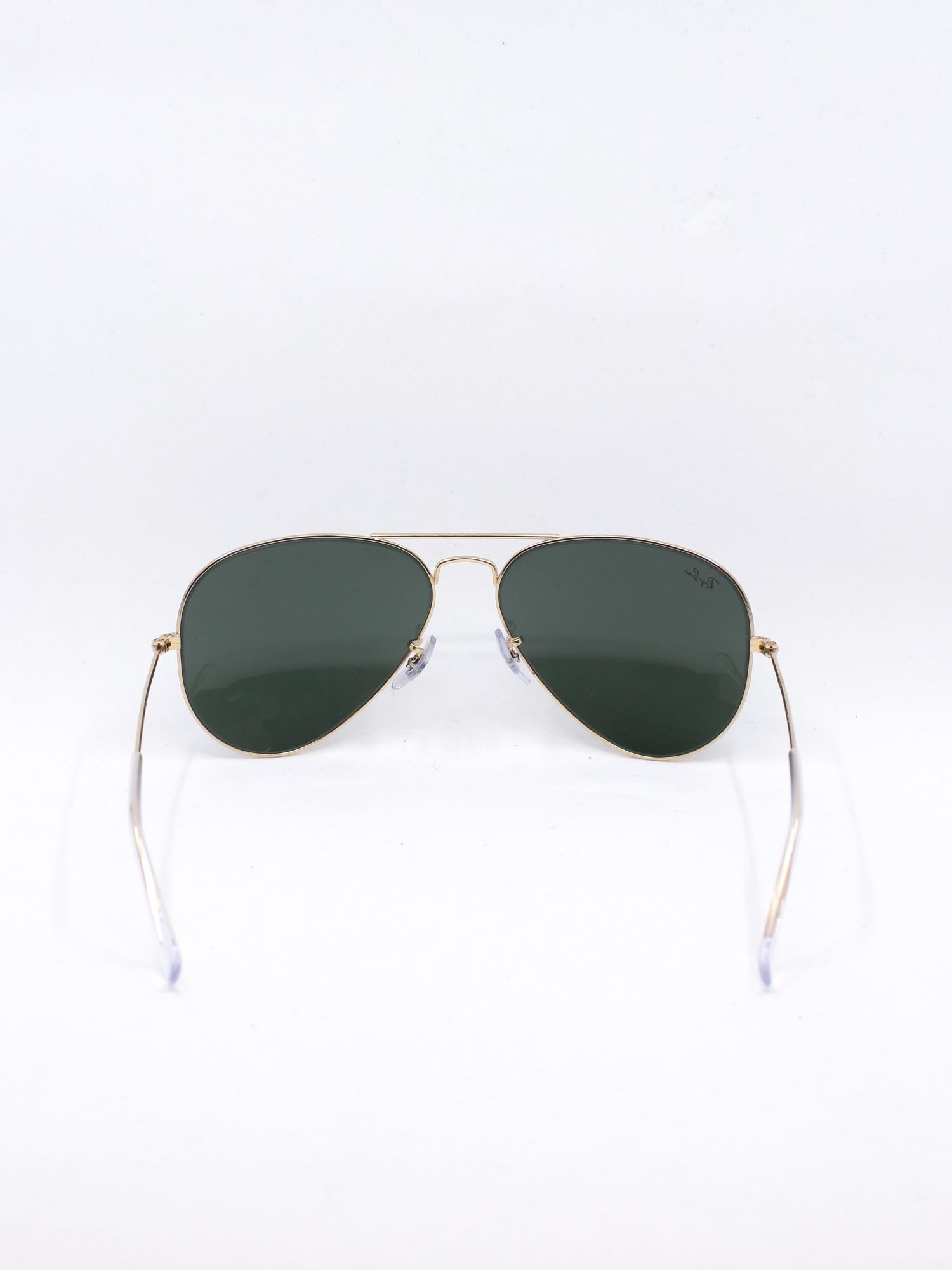 Pilot solbrille i gull med grønne glass
