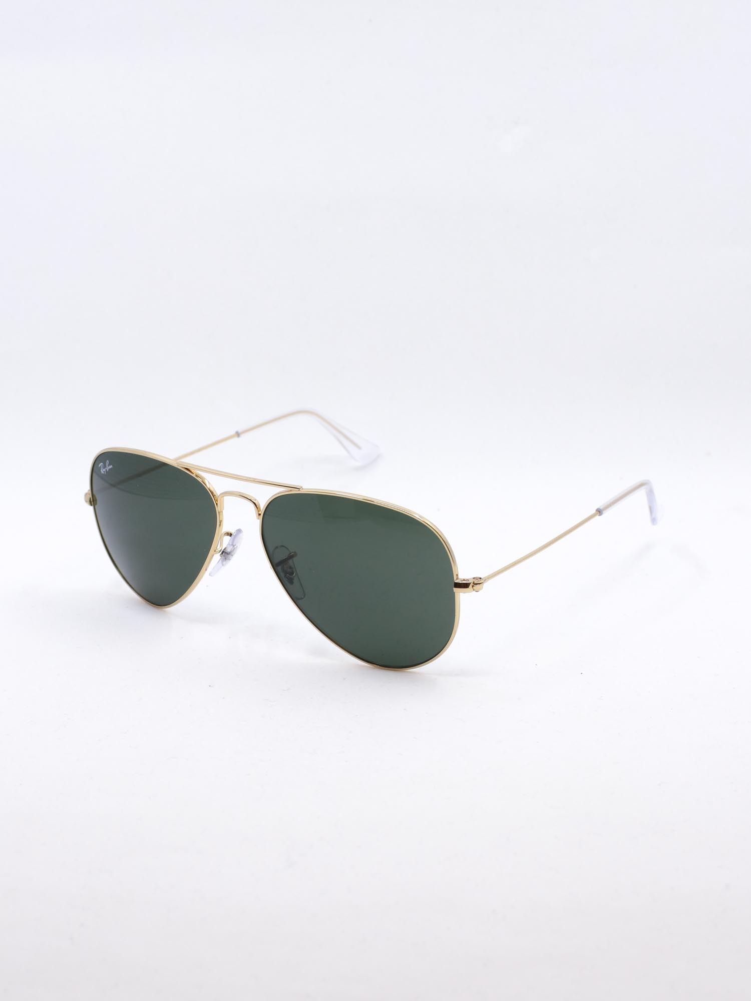 Pilot solbrille i gull med grønne glass