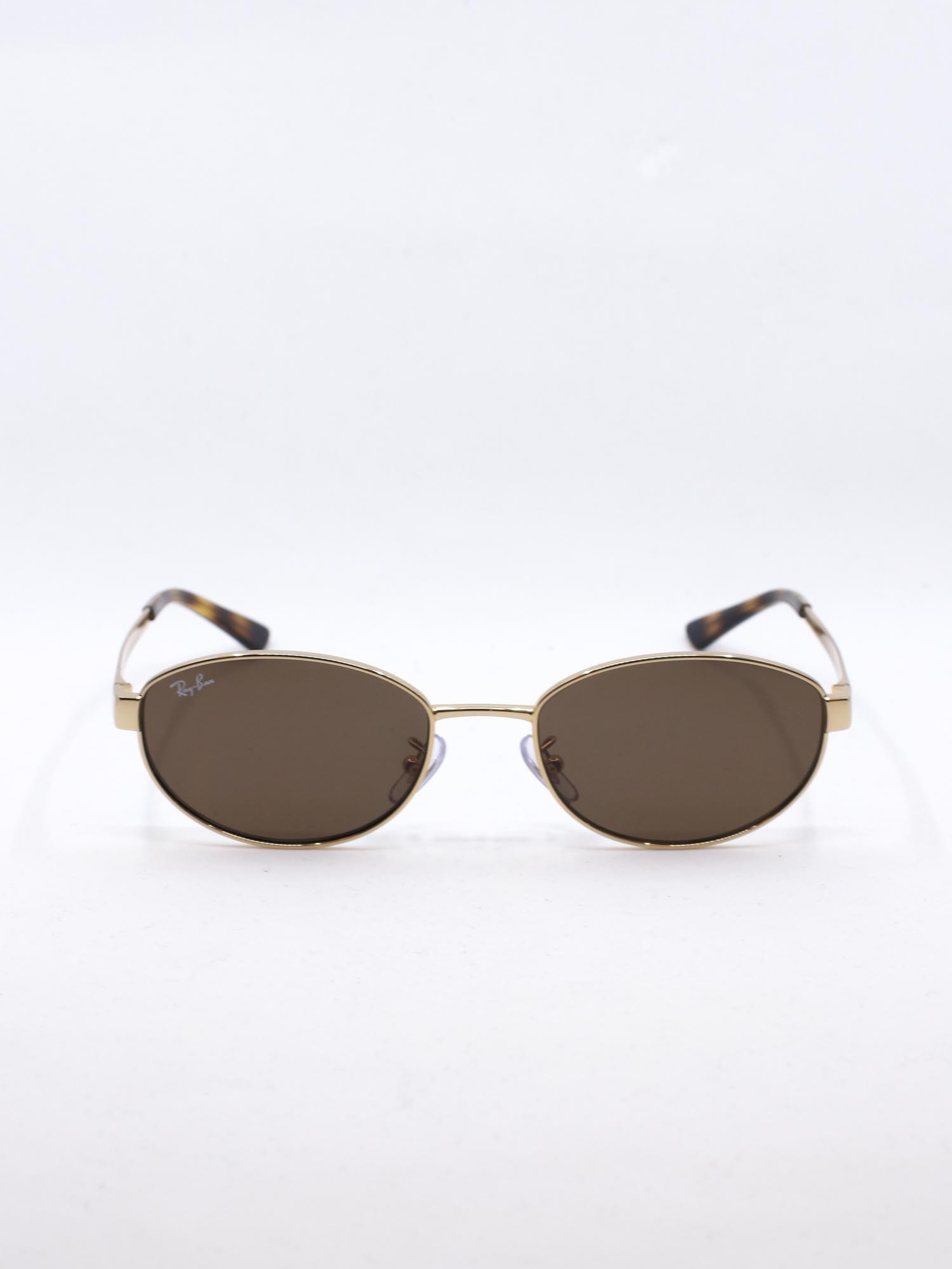 Solbrille i metall med brunt glass