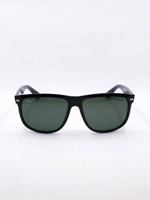 Firkantet solbrille i svart