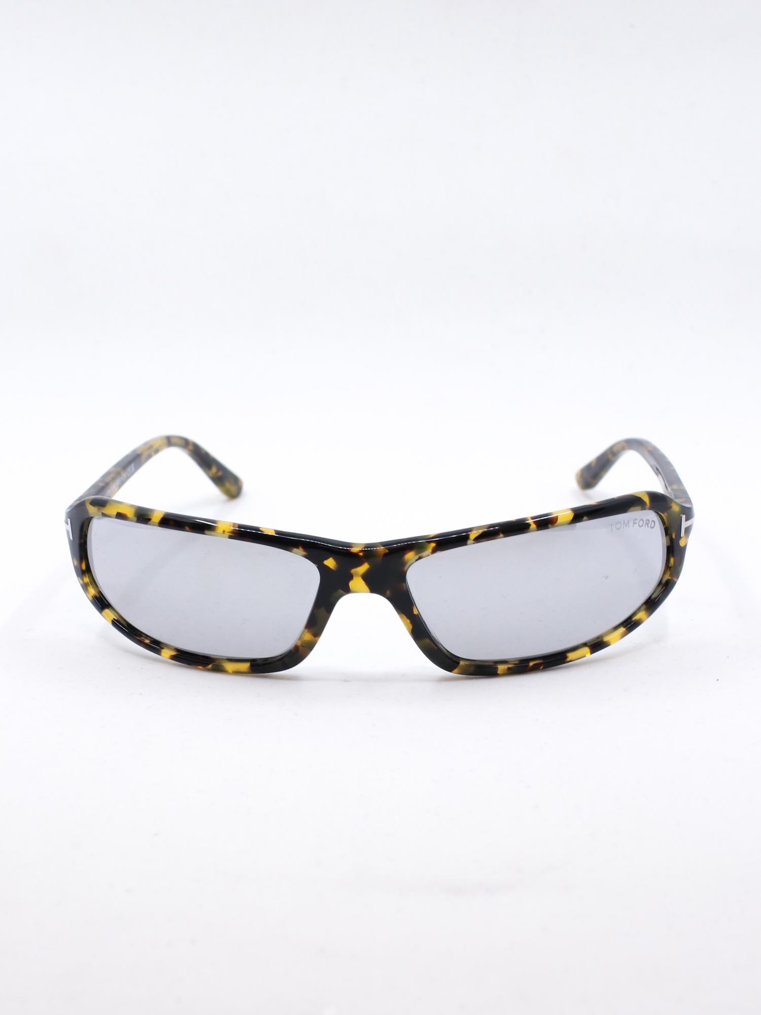 Smal y2k solbrille med speilglass