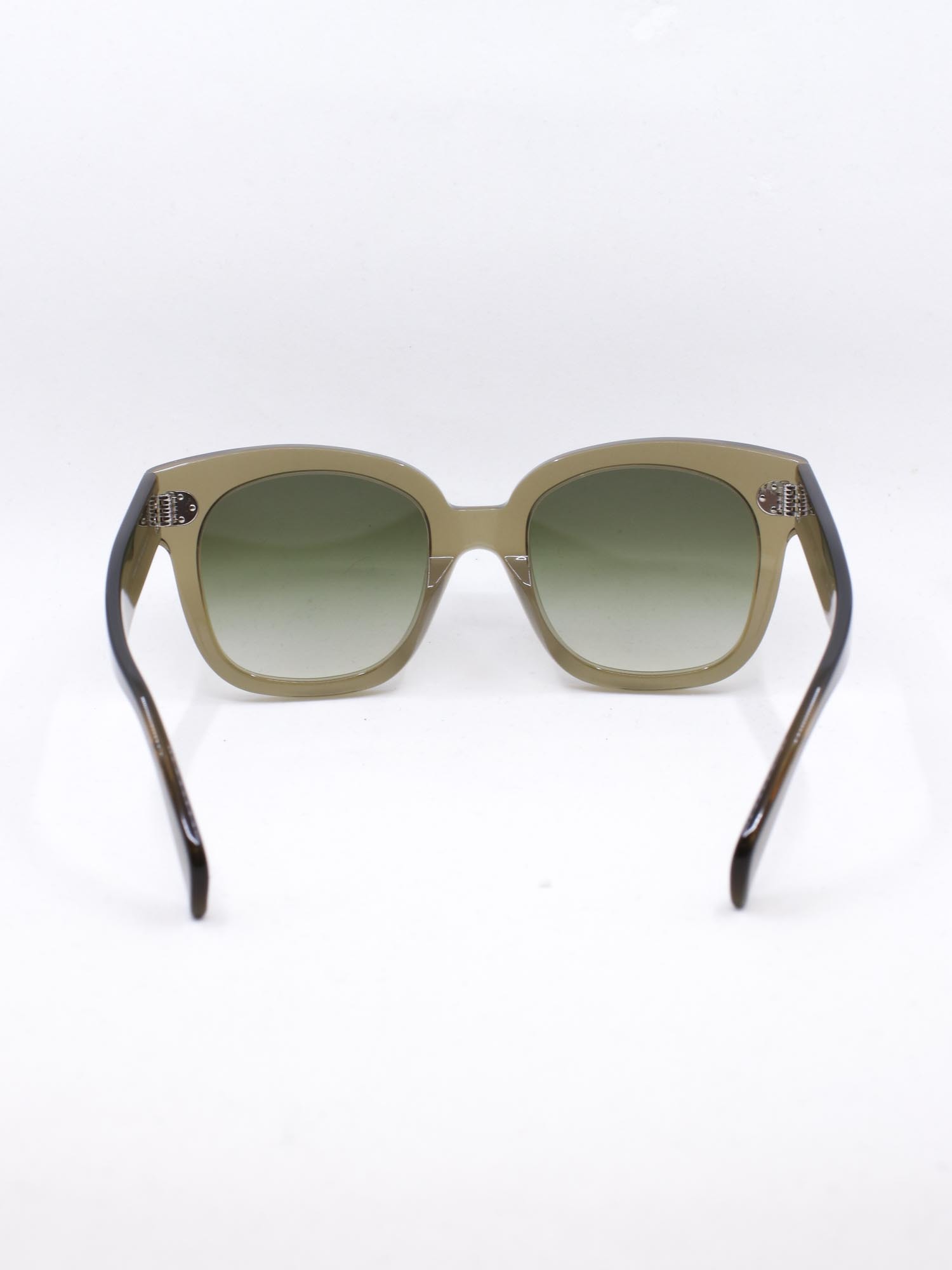 Stor solbrille med grønn farge