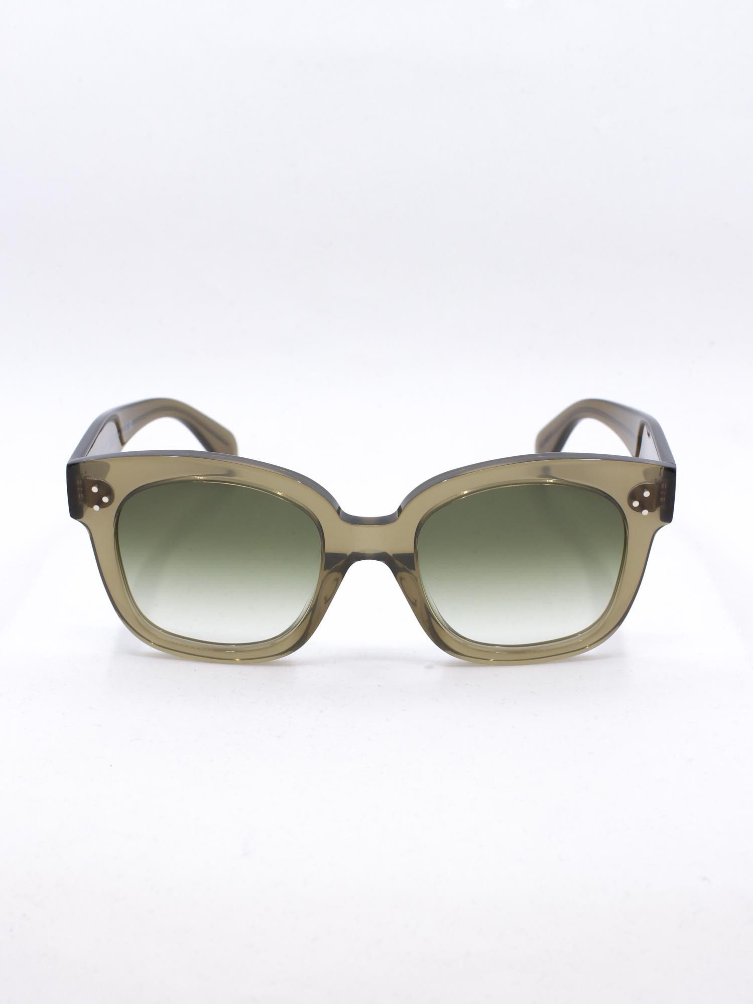 Solbrille fra CELINE New Audrey CL4002UN i oliven - Krogh Optikk