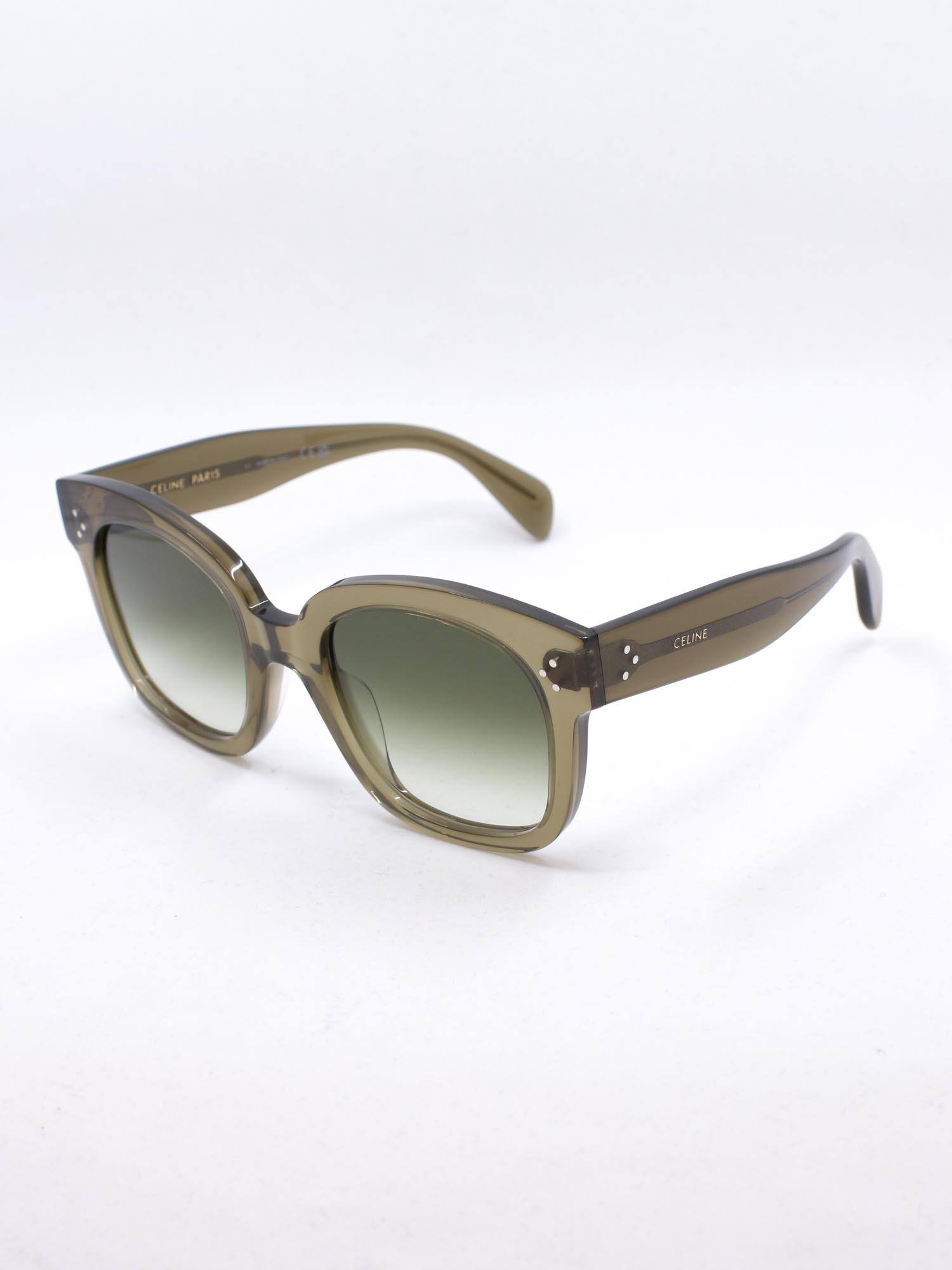 Stor solbrille med grønn farge