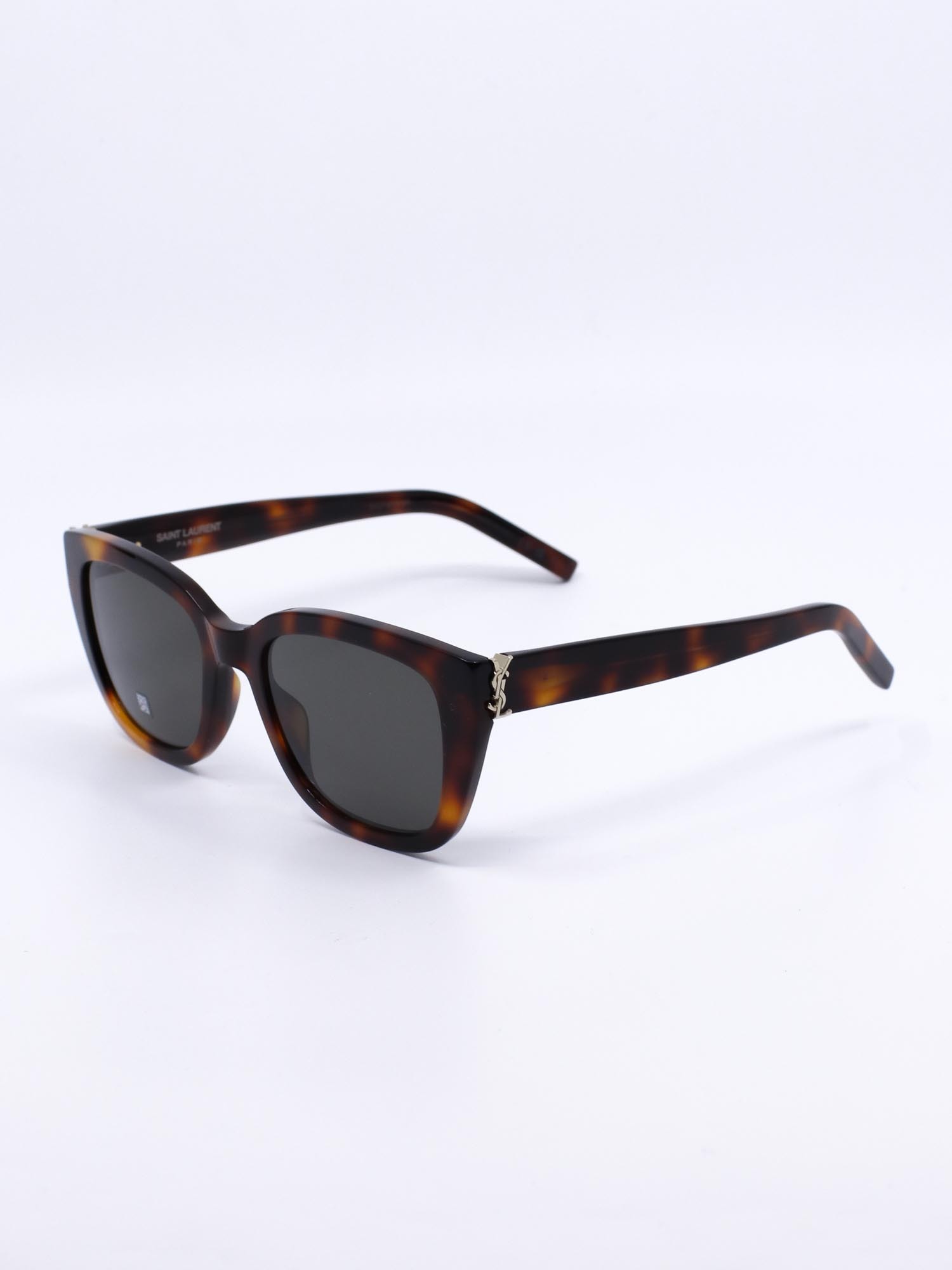 Cateye solbrille i brun med mørke glass