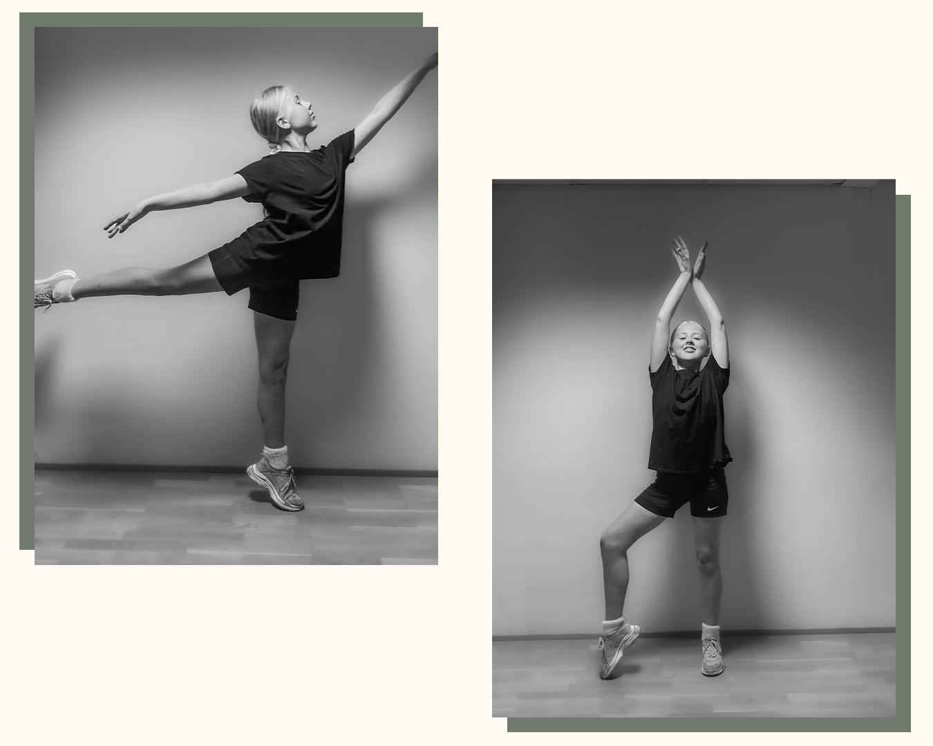 Foto av Josefine (11) som danser.