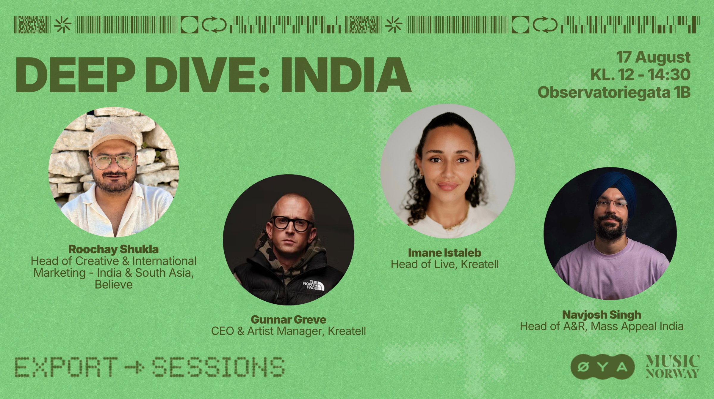 Export Sessions Deep Dive India liggende