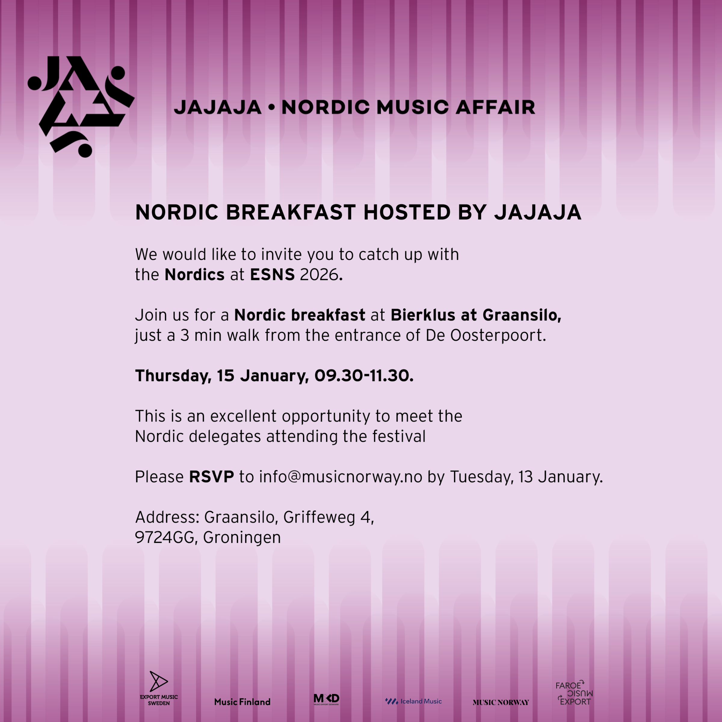 Nordic Breakfast Invitation ESNS26
