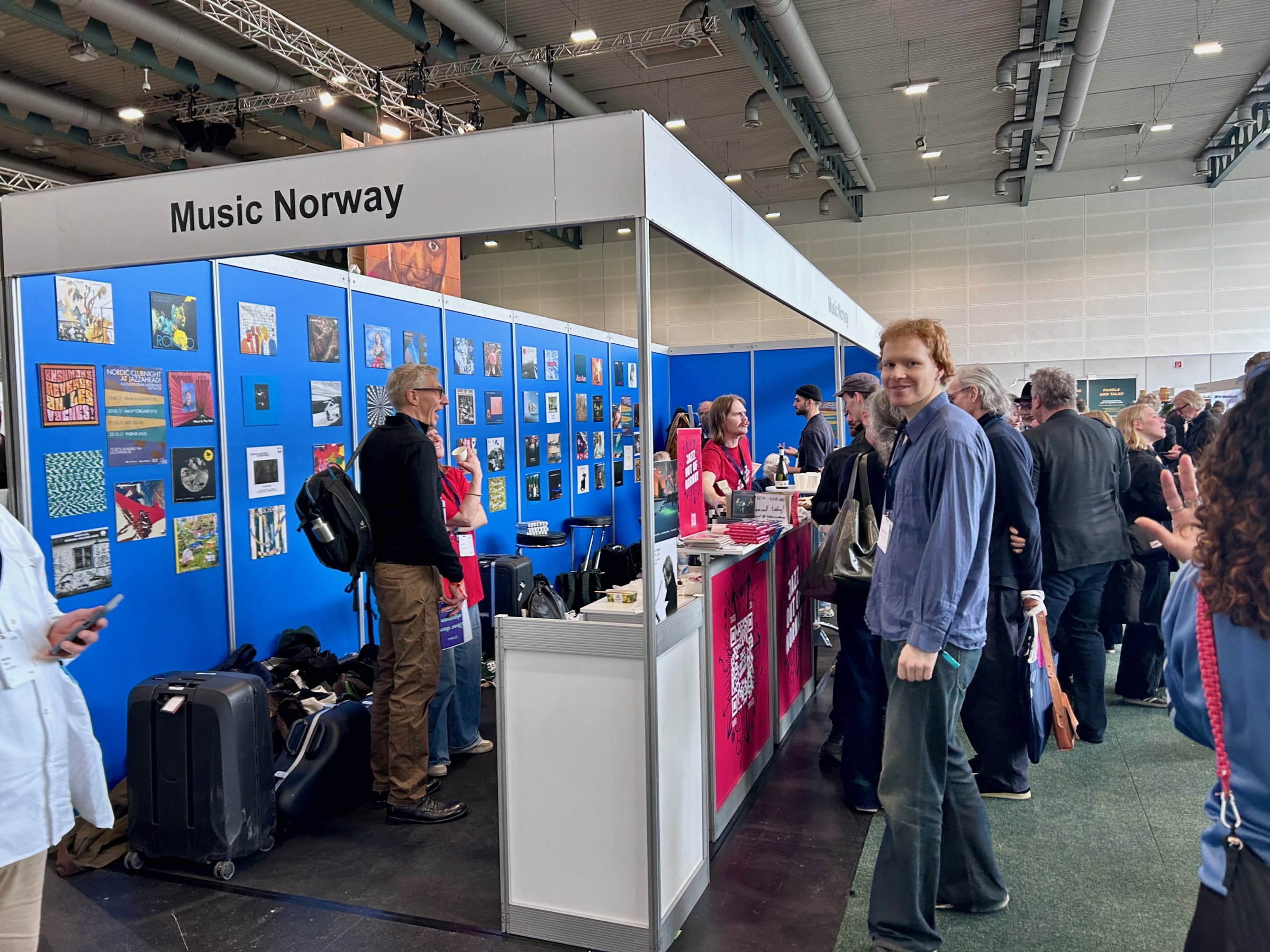 Jazzahead Norsk stand med Emil fra Phonix pa minglejobb