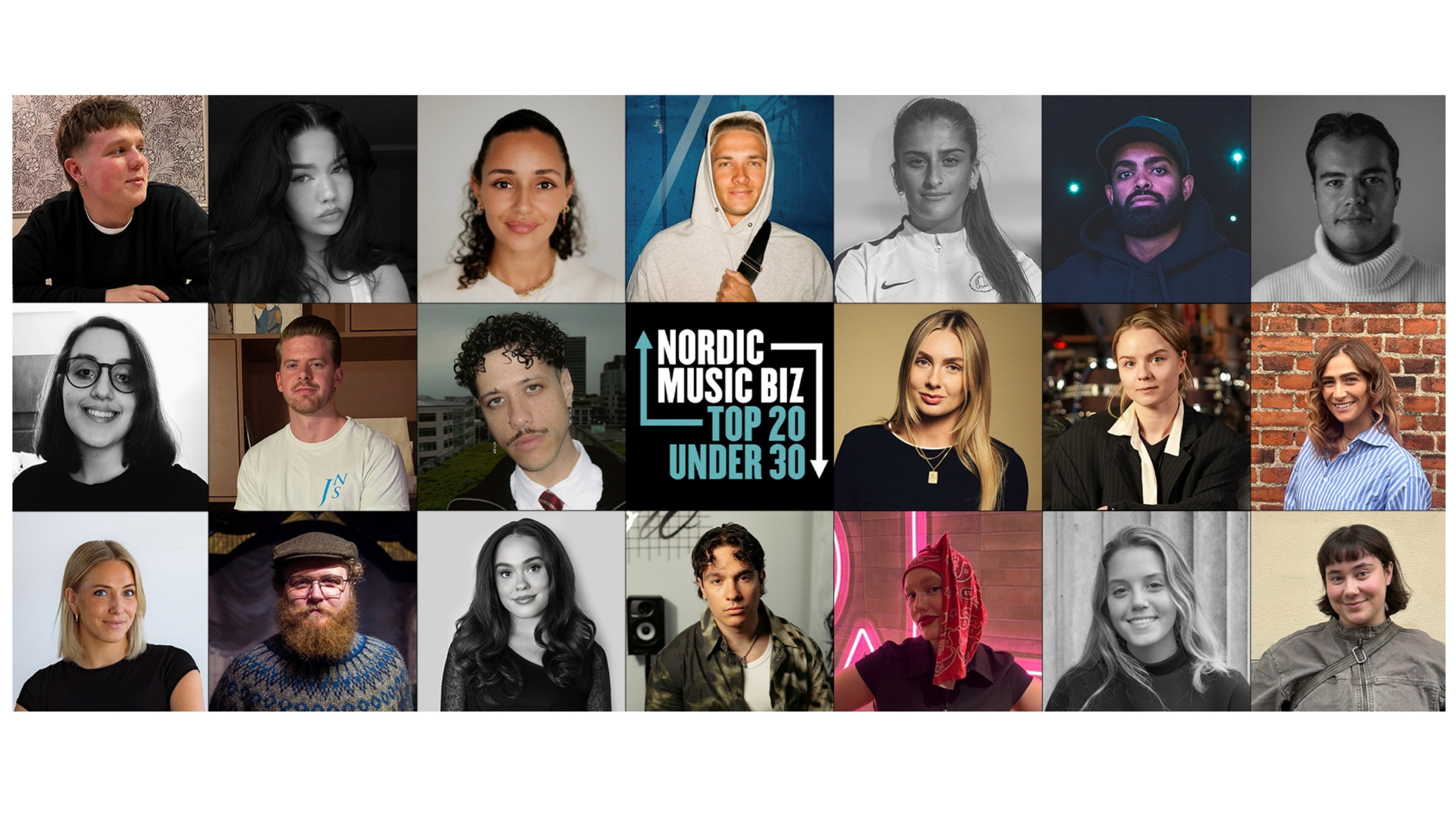 Nordic Music Biz T20 U30 Collage 2026