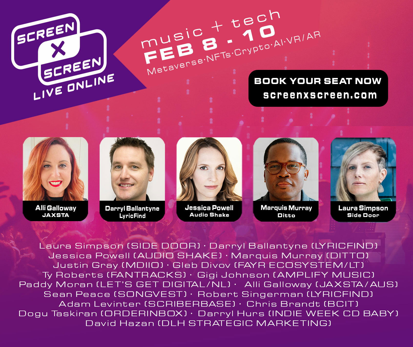 SCREEN 2022 1st Speaker List