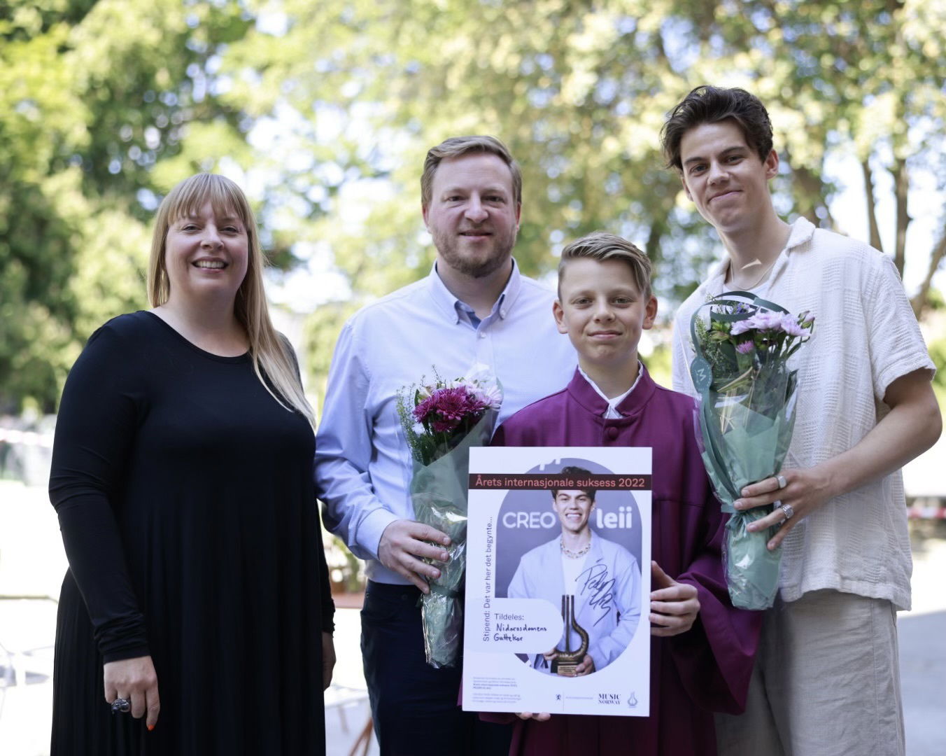 Fellesbilde; Utdelingen av Det var her det begynte-stipendet. (Foto: Helge Brekke) [*]