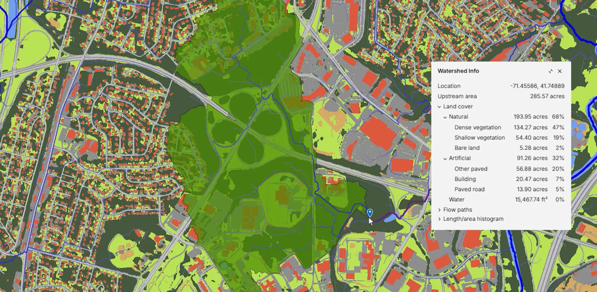 Detailed land cover map anywhere in the United States – Scalgo