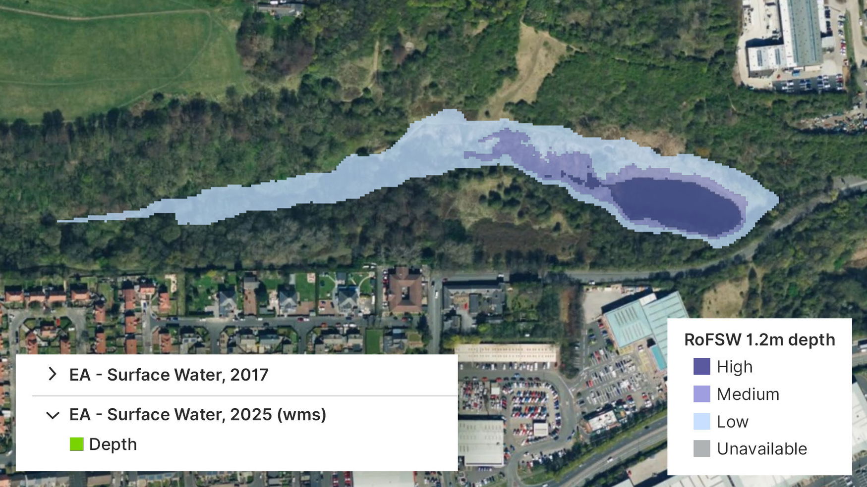 Surface Flood Risk Map Updated national flood risk maps from the Environment Age... – Scalgo